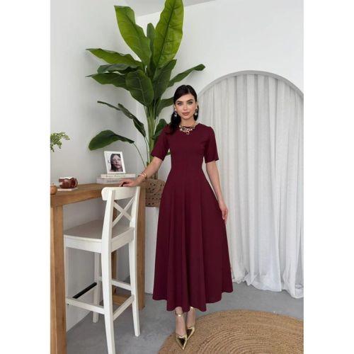 Wera Pliseli Midi Elbise