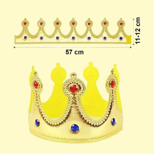 Altın Renk Eva Malzemeden İmal Çocuk Kral Tacı 57 Cm