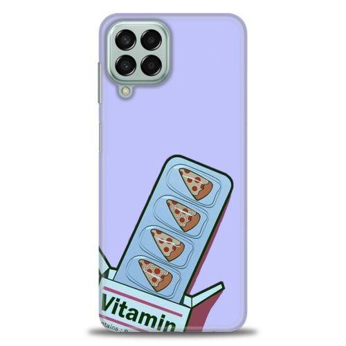 Samsung Galaxy M33 Kılıf HD Baskılı Kılıf - Vitamin + Tam Ekran Koruyucu