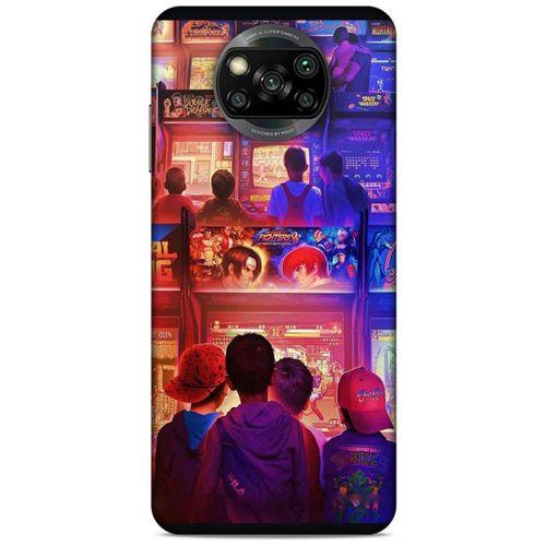 Retro (33) Desen Hybrid Kılıf Renkli Xiaomi Redmi Poco X3 Kılıf