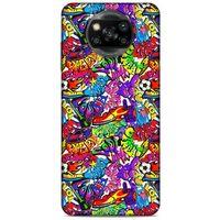 Graffitix (45) Desenli Silikon Kapak Xiaomi Redmi Poco X3 Kılıf
