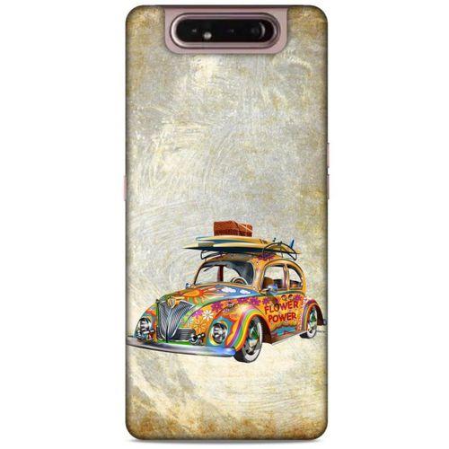 Retro (36) Desen Glitter Kılıf Renkli Samsung Galaxy A80 Kılıf