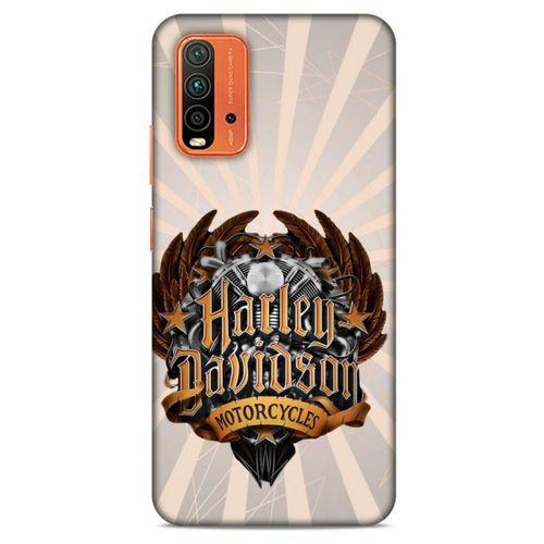 Xiaomi Redmi Note 9 4g Uyumlu Kılıf Motorsiklet (3) Kapak Harley Davidson