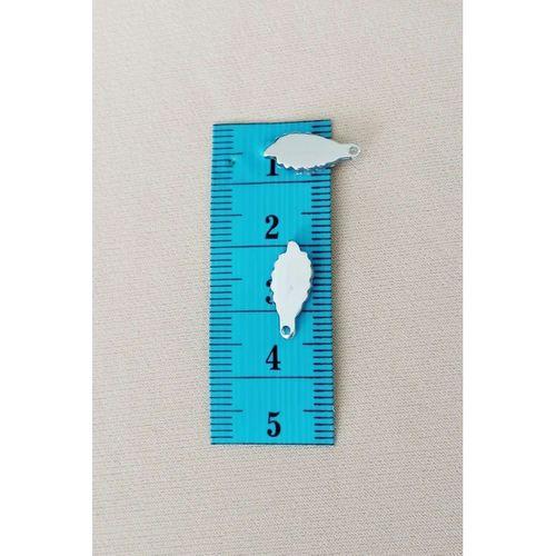 Oya Abiye Bileklik Kolye Pleksi Metalik Plastik Pul Gümüş Renk 24 gram 210 adet - BNC572