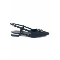 Christina 310 Siyah Saten 41 42 Büyük Numara Kadın Ayakkabı