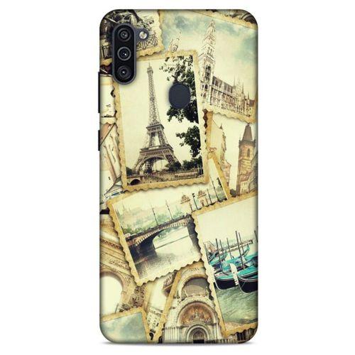 Retro (38) Desen Neo Hybrid Kılıf Renkli Samsung Galaxy M11 Kılıf