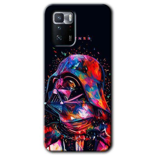 MRCİLETİSİM Poco x3 GT Kılıf HD Desen Baskılı Arka Kapak + Temperli Cam - Father Vader