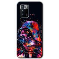 MRCİLETİSİM Poco x3 GT Kılıf HD Desen Baskılı Arka Kapak + Temperli Cam - Father Vader