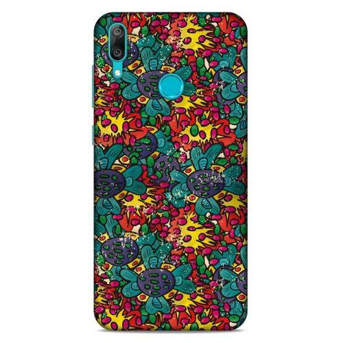 Lopard Huawei Y7 Prime 2019 Uyumlu Kılıf Soyut Sanat (29) Baskılı Arka Koruma Kılıfı