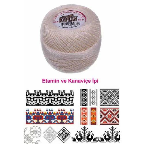 Kaplan Etamin Ve Kanaviçe İpi 8 No Kod/Renk: 748 - Royaleks