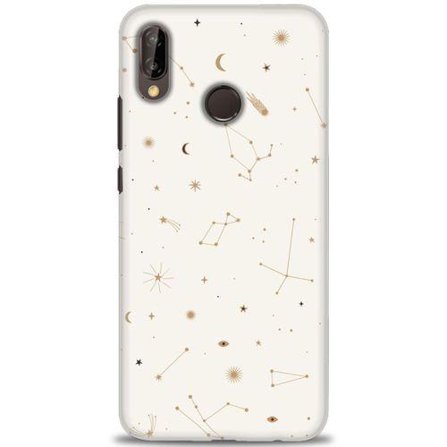 Huawei P20 Lite Kılıf HD Baskılı Kılıf - Yıldız Haritası + Tam Ekran Koruyucu