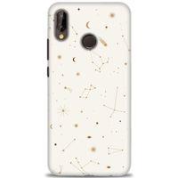 Huawei P20 Lite Kılıf HD Baskılı Kılıf - Yıldız Haritası + Tam Ekran Koruyucu