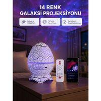 Yıldızlı Gökyüzü Dinozor Yumurta Projektör – Ayarlanabilir Parlaklık Ve Hız