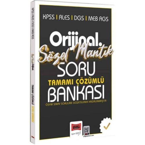 KPSS ALES DGS MEB AGS Orijinal Sözel Mantık Tamamı Çözümlü Soru Bankası Yargı Yayınları