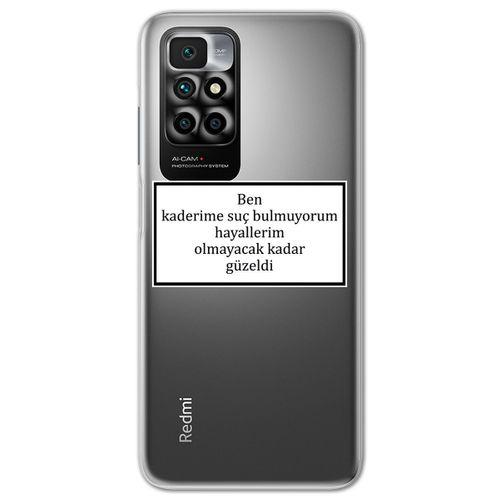 Xiaomi Redmi 10 Kılıf HD Yazı Baskılı Silikon Arka Kapak - Yazı 5