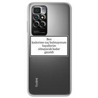 Xiaomi Redmi 10 Kılıf HD Yazı Baskılı Silikon Arka Kapak - Yazı 5