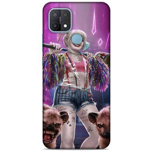 Oppo A15 Uyumlu Kılıf Harley Quinn (35) Fit Design Kılıf Lavanta pembesi