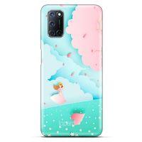 Alcatel 3x 2020 Kılıf Pastel Renkler (45) Liquid Air Kılıf Mavi Toz Pembe
