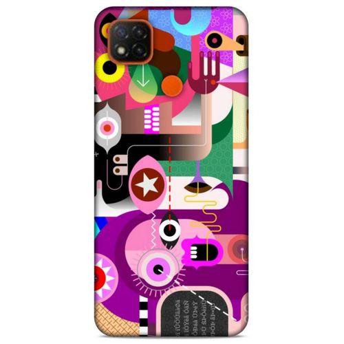 Lopard Xiaomi Redmi 9C Uyumlu Kılıf Soyut Sanat (22) Desenli Tam Koruma Kılıfı