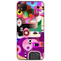 Lopard Xiaomi Redmi 9C Uyumlu Kılıf Soyut Sanat (22) Desenli Tam Koruma Kılıfı