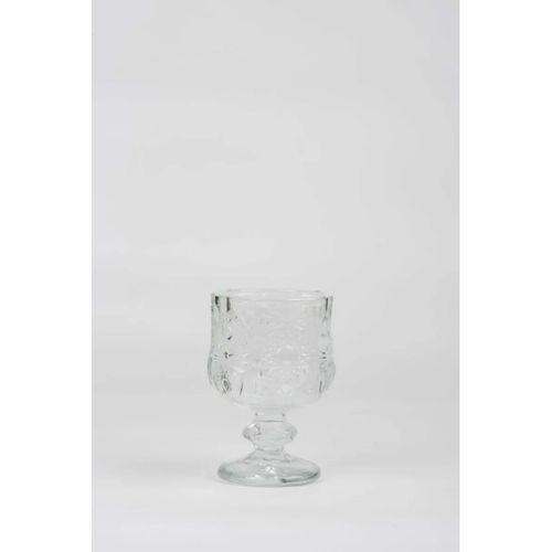 Ayaklı Kahve Yanı Bardağı Kristal Kesim Shot Bardak 7cm x 4 cm 6 Lı Set