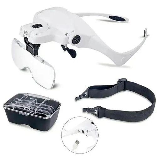 Zhltools Şarjlı gözlük Büyüteç Çalışma Büyüteci 5 Lensli