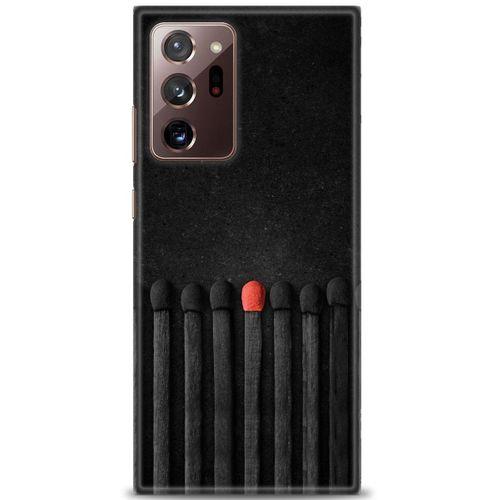 Samsung Galaxy Note 20 Kılıf HD Baskılı Kılıf - Kibrit Çöpleri + Tam Ekran Koruyucu