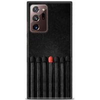 Samsung Galaxy Note 20 Kılıf HD Baskılı Kılıf - Kibrit Çöpleri + Tam Ekran Koruyucu