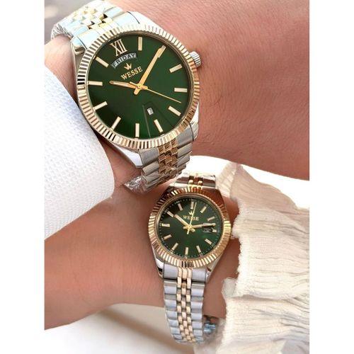 Wesse Çiflere Özel Sevgili Kombini 2 Yıl Garantili 5 Atm Suya Dayanklı Çift Saati Wl2073-C07