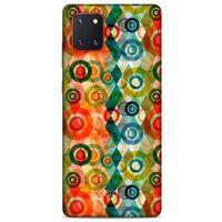 Samsung Galaxy Note 10 Lite Kılıf Pastel Renkler (31) TPU Kılıf Kırmızı Yeşil