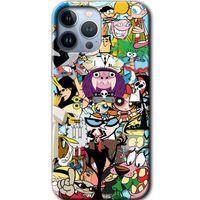 iPhone 13 Pro Kılıf Baskılı Kapak - Süper Çizgi Kahramanlar +Tam Ekran Koruyucu