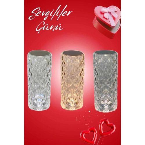 Sevgililer Günü İçin Hediye Kristal Lamba Sevgiliye Hediye Usb Şarjlı Gece Lambası