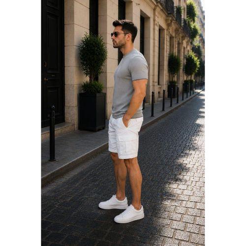 ALEXANDERGARDI Bisiklet Yaka Kolları Şeritli Triko T-shirt (1243)