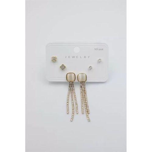 Çoklu Set Küpe - Altın