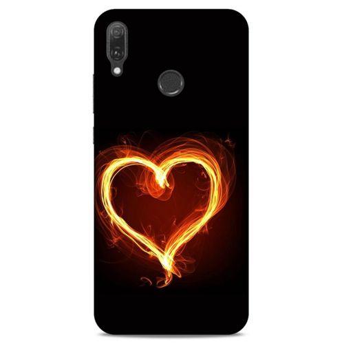 Lopard Huawei Y9 2019 Uyumlu Kılıf FireX (24) Darbe Emici Kılıf Ateşli Kalp