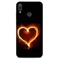 Lopard Huawei Y9 2019 Uyumlu Kılıf FireX (24) Darbe Emici Kılıf Ateşli Kalp