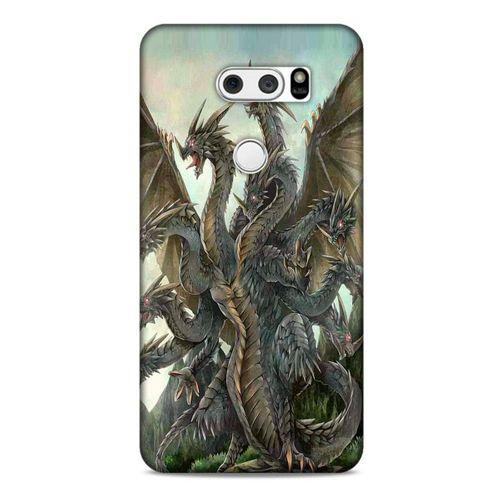 LG K50S Kılıf Dragons (35) Fit Design Kılıf 9 Başlı Ejderha