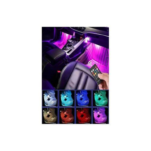 Araç İçi Ayak Altı Müziğe ve Sese Duyarlı 12 Ledli Rgb Renkli Kumandalı Led