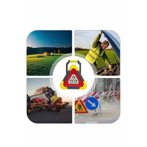 Işıklı Üçgen Reflektör Led Projektör Acil Durum Feneri Flaşör 500 Lümen