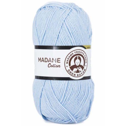 1 Adet Madame Cotton El Örgü İpi Yünü 100 gr 014 Bebe Mavi