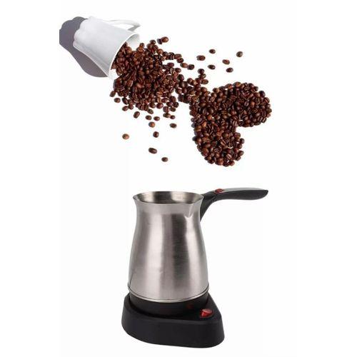 Paslanmaz Çelik Türk Kahvesi Makinesi 6 Fincan Kpasiteli Elektrikli Cezve