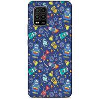 Retro (7) Desen Telefon Kılıfı Renkli Xiaomi Mi 10 Lite Kılıf
