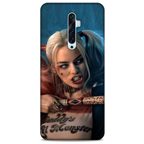 Oppo Reno 2z Uyumlu Kılıf Harley Quinn (13) Silikon Kap Mavi