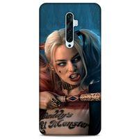 Oppo Reno 2z Uyumlu Kılıf Harley Quinn (13) Silikon Kap Mavi