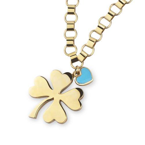 14 Ayar Altın Yonca Kolye HSM10041