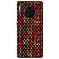 Huawei Mate 40 Pro Kılıf Dragons (8) Baskılı Kılıf Ejderha Deri Pembe