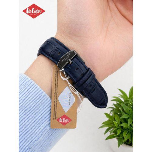 Lee Cooper Erkek Kol Saati 50 Mt Suya Dayanıklı Deri Kordon Bileklik Hediyeli VS.BLKT.0983