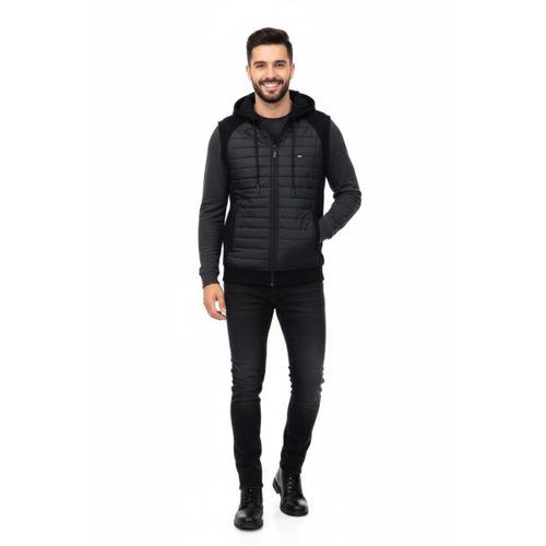 Erkek Kapitone Modelli 3 İplik Kapüşonlu Yelek BGL-ST04866