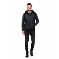 Erkek Kapitone Modelli 3 İplik Kapüşonlu Yelek BGL-ST04866