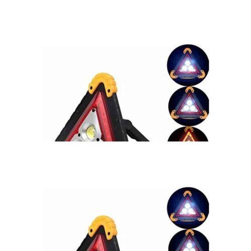 Reflektör Işıklı Ikaz Lambası Şarjlı Çok Fonksiyonlu Işıklı Üçgen Reflektör